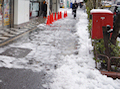 東京都心でも積雪、2月29日の秋葉原の様子